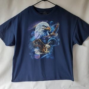 D.O.M. men's Eagle blue short sleeve t-shirt